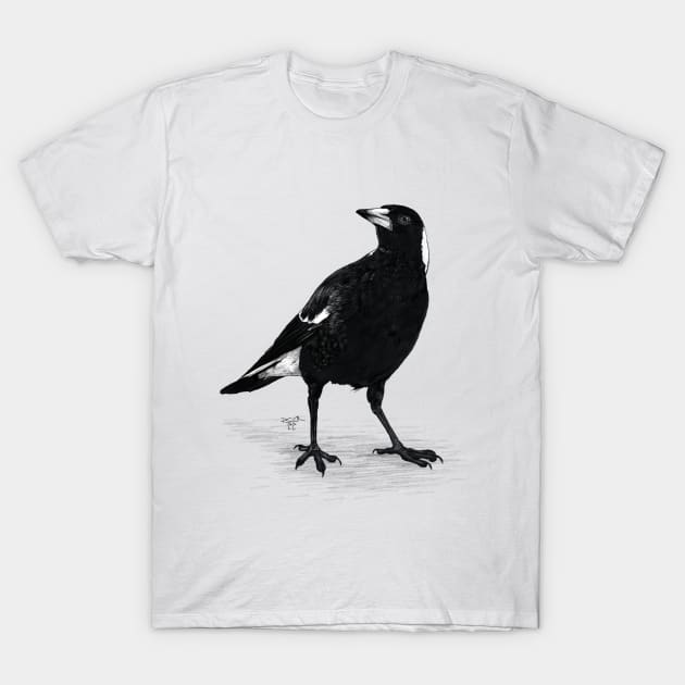 Magpie T-Shirt by TeaAndMisery